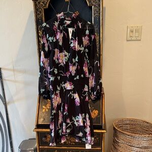 A.L.C. Multicolor Floral Long Sleeve Dress